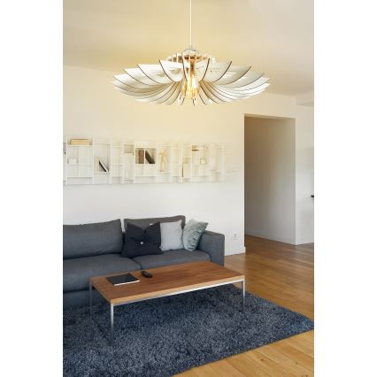 CONJUNTO 2x Candelabro suspenso 1xE27/60W/230V branco diâmetro 52 cm