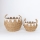 CONJUNTO 2x Cestos de palha bege/branco 32x16,5x18/24x23,5x26 cm