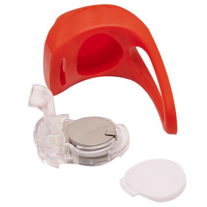 CONJUNTO 2x Iluminação de Bicicleta LED/1xCR2032 IP44 vermelho/branco