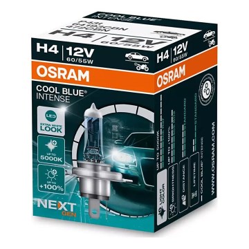 CONJUNTO 2x Lâmpada Automotiva COOL BLUE H4 P43t/60/55W/12V 5000K - Osram