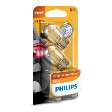 CONJUNTO 2x Lâmpada de carro Philips VISION 12066B2 W3x16q/5W/12V