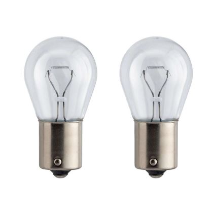 CONJUNTO 2x Lâmpada de carro Philips VISION 12498B2 P21W BA15s/21W/12V