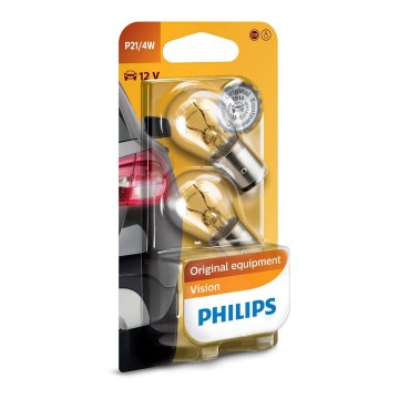 CONJUNTO 2x Lâmpada de carro Philips VISION 12594B2 BAZ15d/4W/12V