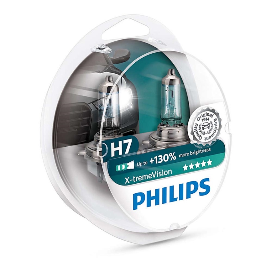 CONJUNTO 2x Lâmpada de carro Philips X-TREMEVISION 12972XV+S2 H7 PX26d/55W/12V