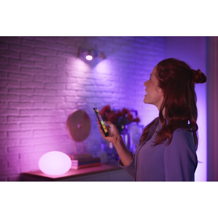 CONJUNTO 2x Lâmpada fosca LED Philips Hue WHITE AND COLOR AMBIANCE B39 E14/5,3W/230V 2200K - 6500K