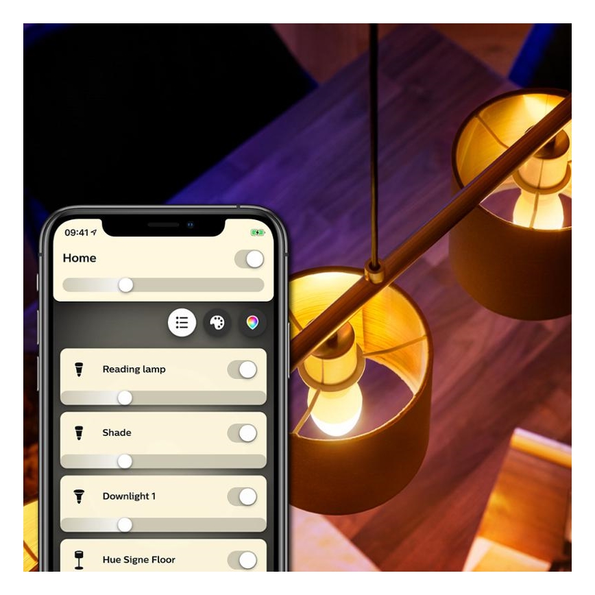 CONJUNTO 2x Lâmpada LED com regulação Philips Hue WHITE E14/5,5W/230V 2700K