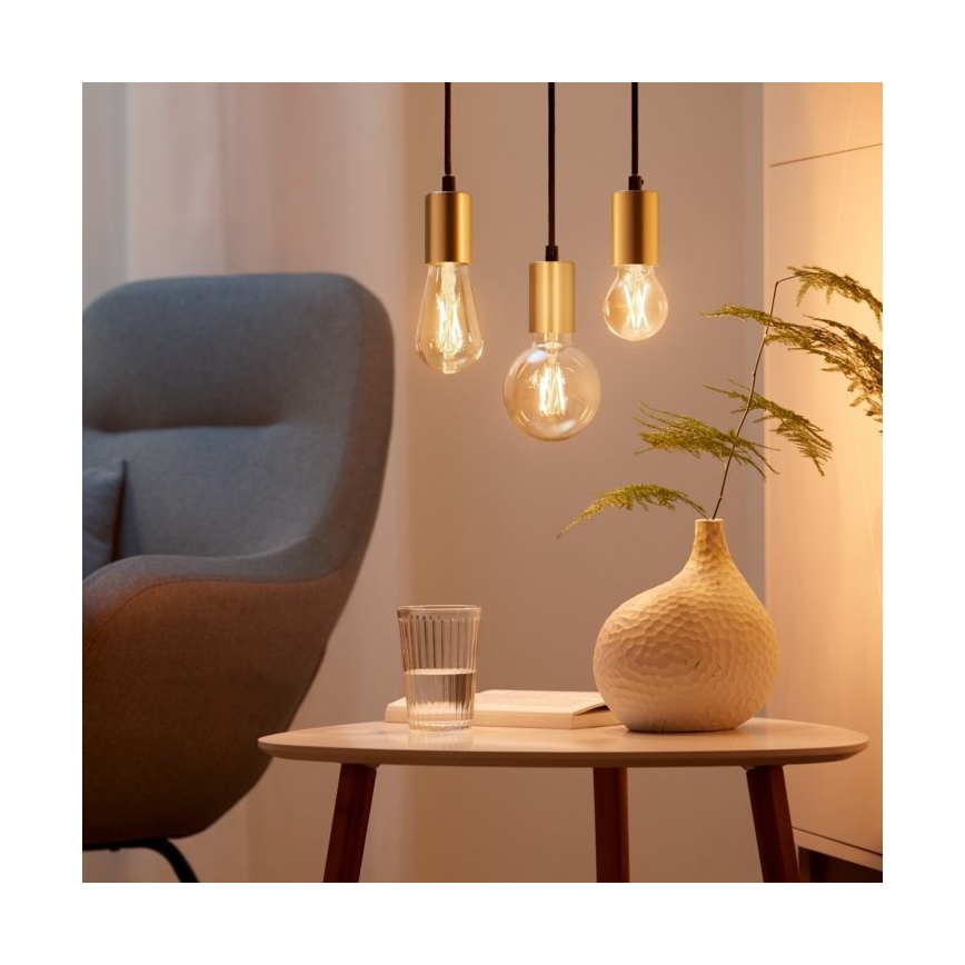 CONJUNTO 2x Lâmpada LED com regulação VINTAGE FILAMENT ST64 E27/6,7W/230V 2000-5000K Wi-Fi - WiZ