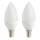 CONJUNTO 2x Lâmpada LED E14/5,5W/230V 2700K - Attralux
