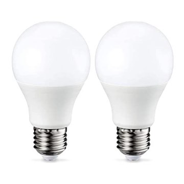 CONJUNTO 2x Lâmpada LED E27/9W/230V 2700K
