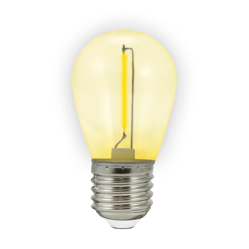 CONJUNTO 2x Lâmpada LED PARTY E27/0,3W/36V amarelo