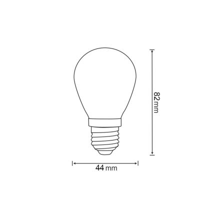 CONJUNTO 2x Lâmpada LED PARTY E27/0,3W/36V amarelo
