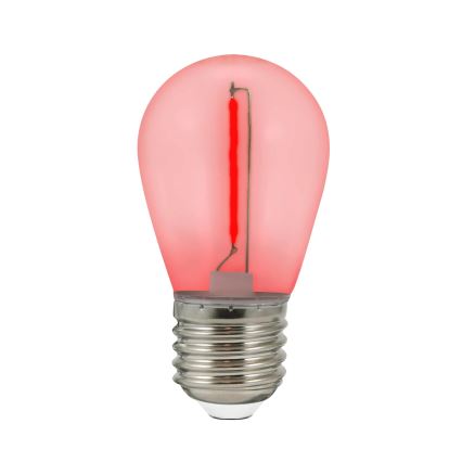 CONJUNTO 2x Lâmpada LED PARTY E27/0,3W/36V vermelho