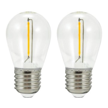 CONJUNTO 2x Lâmpada LED PARTY E27/0,5W/36V 2200K