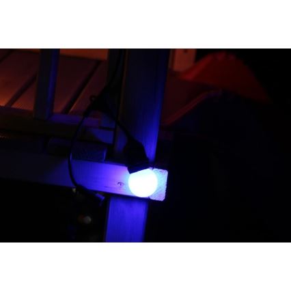 CONJUNTO 2x Lâmpada LED PARTY E27/0,5W/36V azul