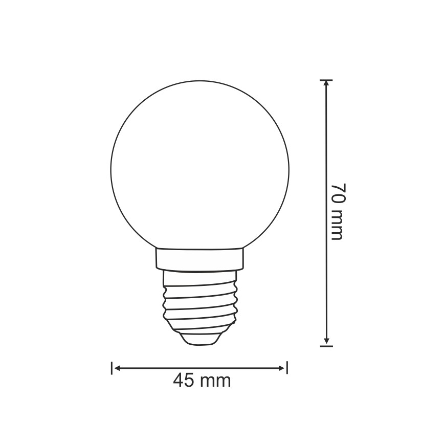 CONJUNTO 2x Lâmpada LED PARTY E27/0,5W/36V azul