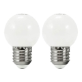 CONJUNTO 2x Lâmpada LED PARTY E27/0,5W/36V branca