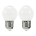 CONJUNTO 2x Lâmpada LED PARTY E27/0,5W/36V branca