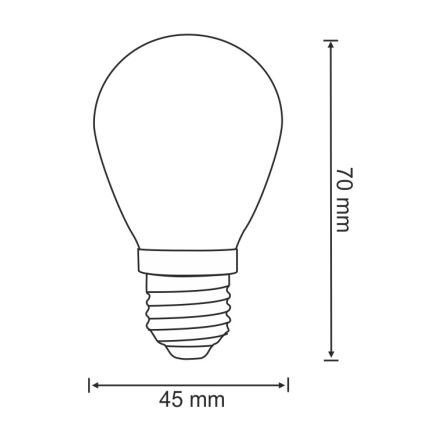 CONJUNTO 2x Lâmpada LED PARTY E27/0,5W/36V