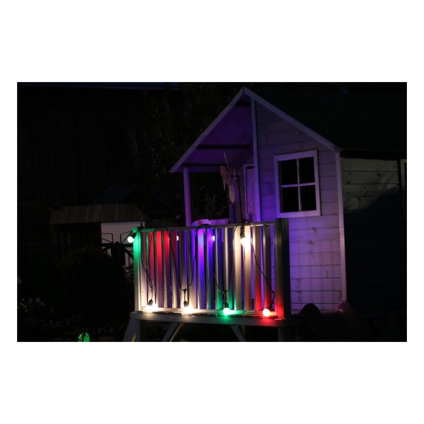 CONJUNTO 2x Lâmpada LED PARTY E27/0,5W/36V verde