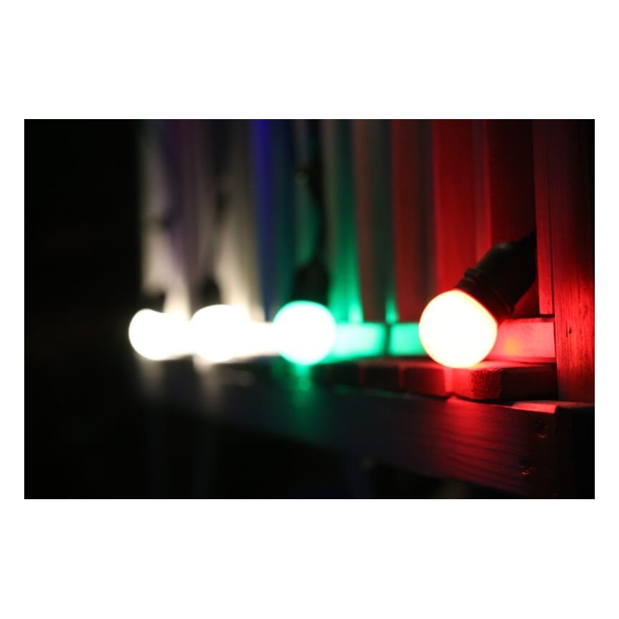 CONJUNTO 2x Lâmpada LED PARTY E27/0,5W/36V verde