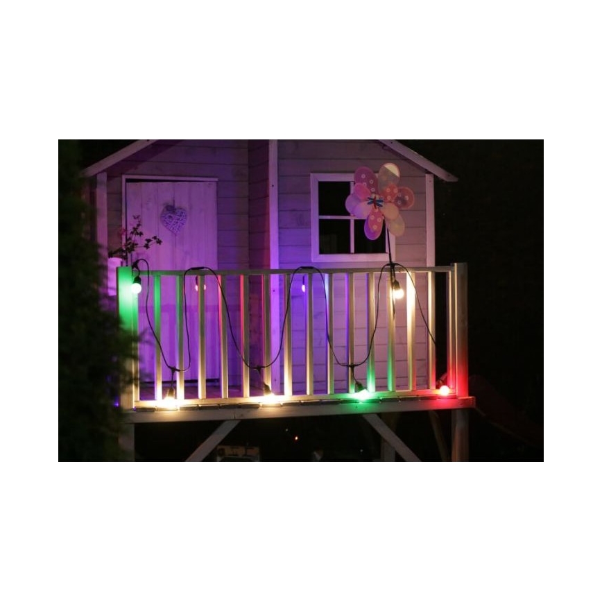 CONJUNTO 2x Lâmpada LED PARTY E27/0,5W/36V vermelha