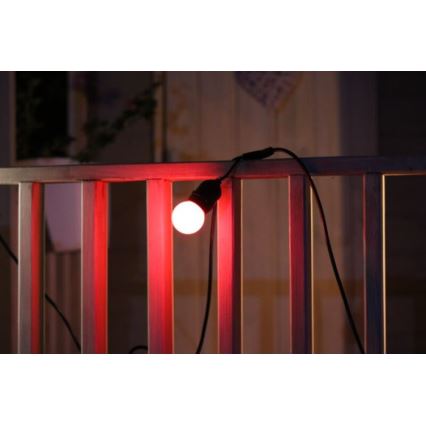 CONJUNTO 2x Lâmpada LED PARTY E27/0,5W/36V vermelha