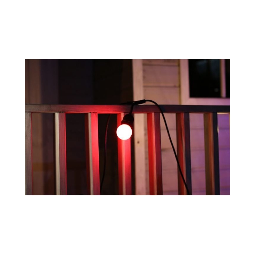 CONJUNTO 2x Lâmpada LED PARTY E27/0,5W/36V vermelha