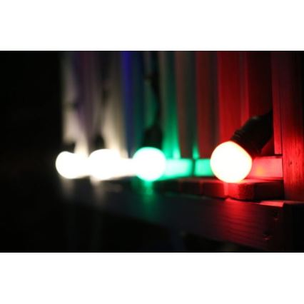 CONJUNTO 2x Lâmpada LED PARTY E27/0,5W/36V vermelha
