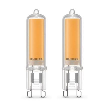 CONJUNTO 2x Lâmpada LED Philips G9/3,5W/230V 2700K