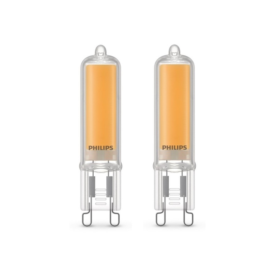 CONJUNTO 2x Lâmpada LED Philips G9/3,5W/230V 2700K