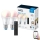 CONJUNTO 2x Lâmpada LED RGBW com regulação A60 E27/8,5W/230V 2200-6500K Wi-Fi + controlo remoto - WiZ