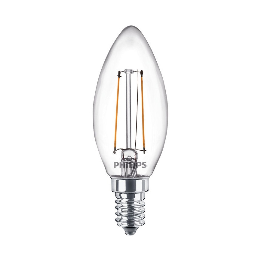 CONJUNTO 2x Lâmpada LED VINTAGE Philips E14/2W/230V 2700K