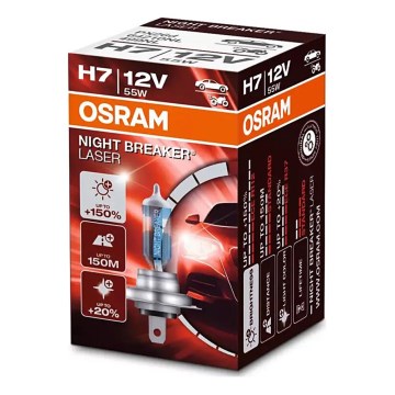 CONJUNTO 2x Lâmpadas de carro NIGHT BREAKER H7 PX26d/55W/12V - Osram