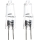 CONJUNTO 2x Lâmpadas industriais G4/20W/12V 2700K - Aigostar