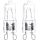 CONJUNTO 2x Lâmpadas industriais G9/40W/230V 2700K - Aigostar
