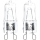 CONJUNTO 2x Lâmpadas industriais G9/40W/230V 2700K - Aigostar