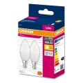 CONJUNTO 2x Lâmpadas LED B38 E14/7,5W/230V 3000K - Osram
