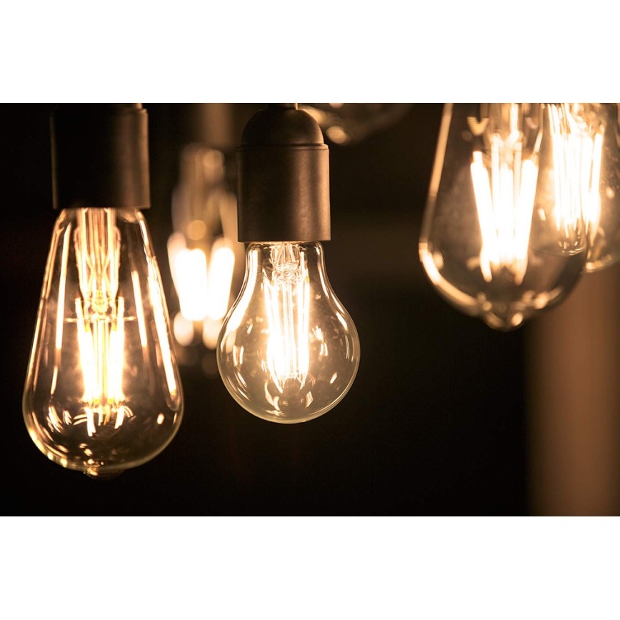 CONJUNTO 2x Lâmpadas LED com regulação VINTAGE Philips ST64 E27/4,2W/230V 2200K