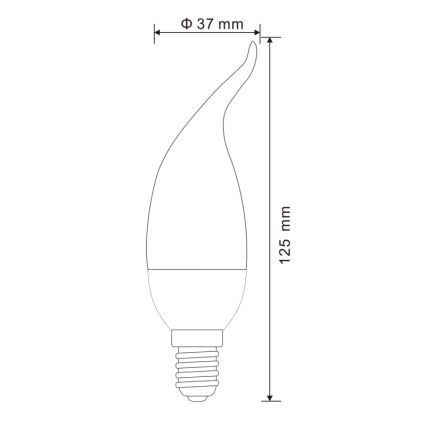 CONJUNTO 2x Lâmpadas LED E14/3W/230V 3000K - Globo