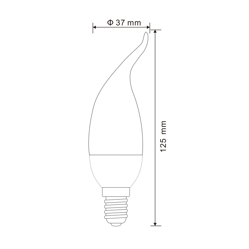CONJUNTO 2x Lâmpadas LED E14/3W/230V 3000K - Globo