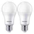 CONJUNTO 2x Lâmpadas LED Philips A67 E27/13W/230V 4000K