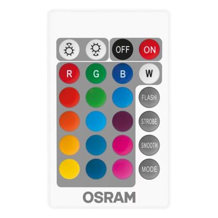 CONJUNTO 2x Lâmpadas LED RGBW com regulação B38 E14/4,9W/230V 2700K + comando - Osram