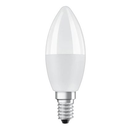 CONJUNTO 2x Lâmpadas LED RGBW com regulação B38 E14/4,9W/230V 2700K + comando - Osram