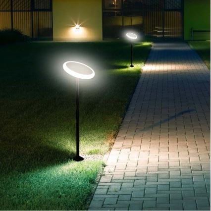 CONJUNTO 2xLuzes LED solares ajustáveis GARDEN LED/3W/5V 42-80 cm 4000K IP65