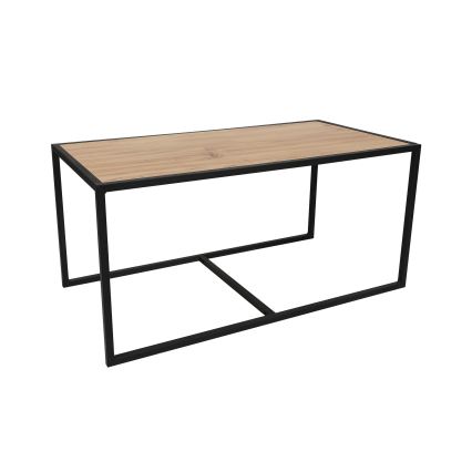 CONJUNTO 2x Mesa de centro ATLANTIS castanho/preto