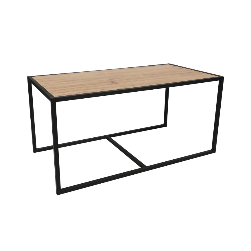 CONJUNTO 2x Mesa de centro ATLANTIS castanho/preto