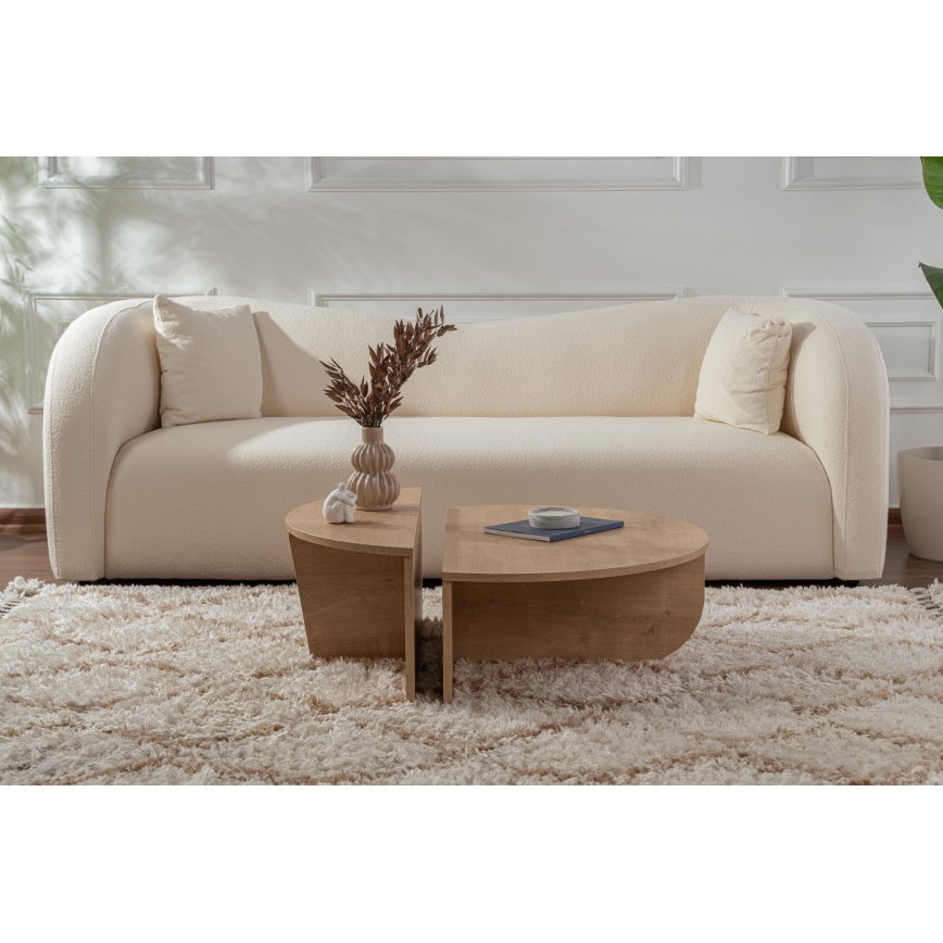 CONJUNTO 2x Mesa de centro ORION carvalho