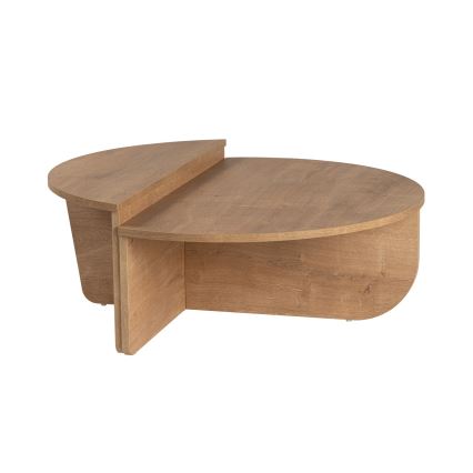 CONJUNTO 2x Mesa de centro ORION carvalho