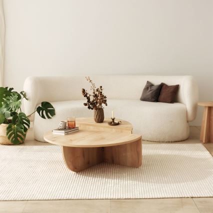 CONJUNTO 2x Mesa de centro PODIUM castanho