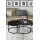 CONJUNTO 2x Mesas de centro BORA diâmetro 57/75 cm preto